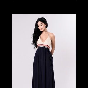 Fashion Nova Dress in Navy